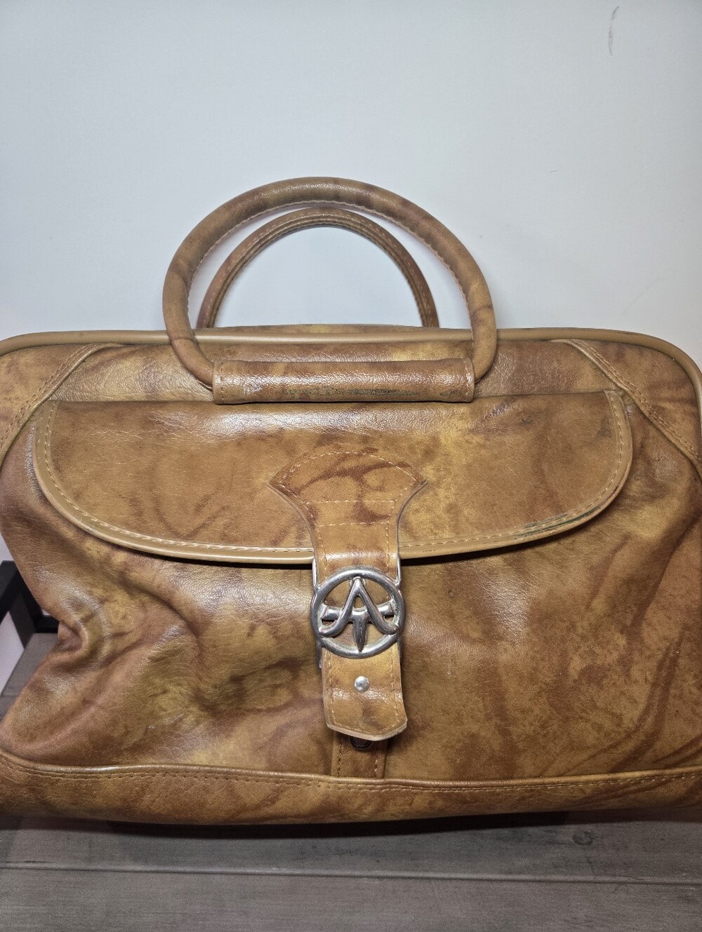 Vintage 1970s American Tourister Travel Bag Duffle Weekender Flight Duffle